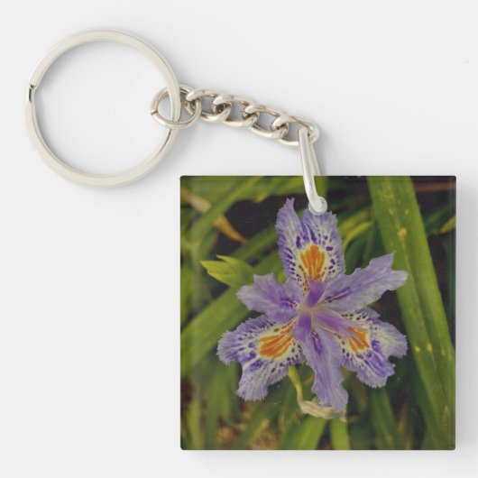 Porte-clés fleurir en violet (Devant)