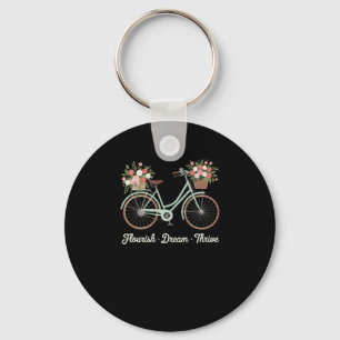 Porte-clés Fleurir Rêve Prospérer Fleur Bike Trump Subtil Rés