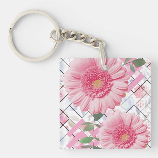 Porte-clés fleurs (Devant)