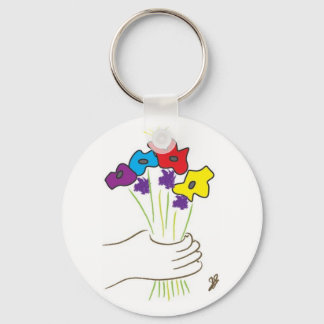 Porte-clés Fleurs