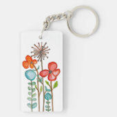 Porte-clés Fleurs (Dos)