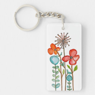 Porte-clés Fleurs