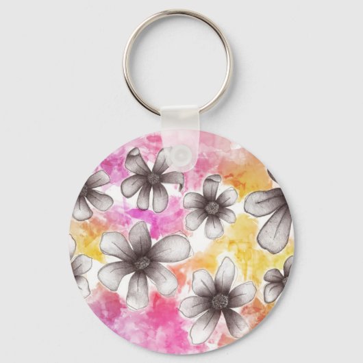 Porte-clés fleurs (Recto)