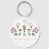 Porte-clés Fleurs (Verso)