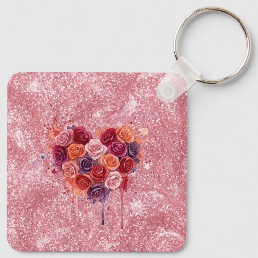 Porte-clés Fleurs (Dos)