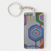 Porte-clés Fleurs Abstraites (Devant)