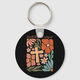 Porte-clés Fleurs aimées au-delà de la mesure Bible Verse Rel