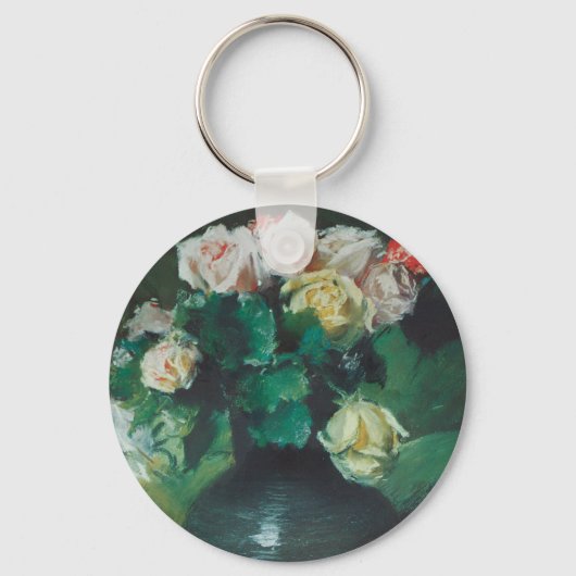 Porte-clés Fleurs (alias Roses) de William Merritt Chase (Recto)