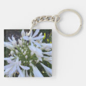 Porte-clés Fleurs blanches d'Agapanthus (Dos)