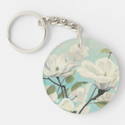 Porte-clés Fleurs blanches des sud (Devant)