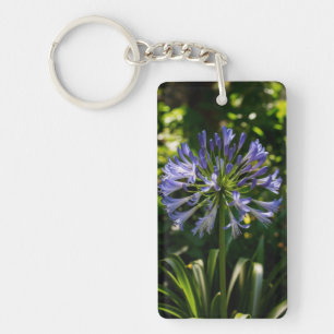 Porte-clés Fleurs bleu Agapanthus