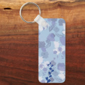 Porte-clés Fleurs bleues (Recto)