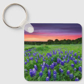 Porte-clés Fleurs | Bluebonnets à Sunset Texas (Recto)