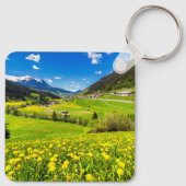Porte-clés Fleurs | Canton des Grisons de Dandelion, Suisse (Dos)
