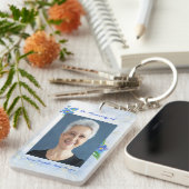 Porte-clés Fleurs "Christian Memorial Keepsake Forget me Not" (Devant droit)