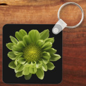 Porte-clés Fleurs | Chrysanthème vert (Verso)