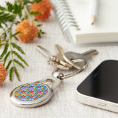 Porte-clés Fleurs colorées mignonnes Motif (Côté )