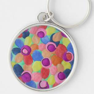 Porte-clés Fleurs couleur bonbon