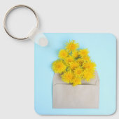 Porte-clés Fleurs | Dandelions dans l'enveloppe (Recto)