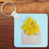 Porte-clés Fleurs | Dandelions dans l'enveloppe (Recto)