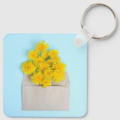 Porte-clés Fleurs | Dandelions dans l'enveloppe (Dos)