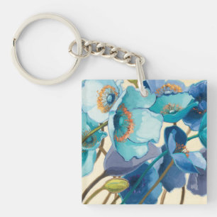 Porte-clés Fleurs dans différentes nuances de pourpre et de
