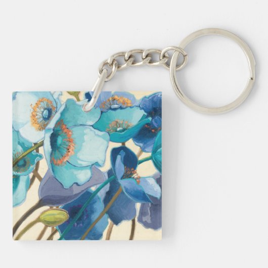 Porte-clés Fleurs dans différentes nuances de pourpre et de (Dos)