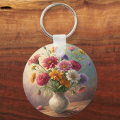 Porte-clés Fleurs dans le vase (Recto)