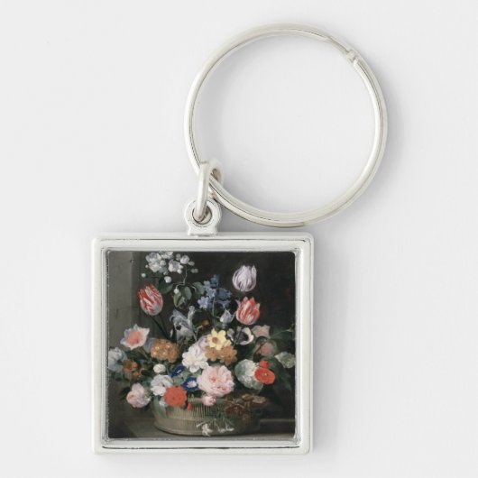 Porte-clés Fleurs dans un panier, 1650-56 (Devant)