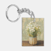 Porte-clés Fleurs dans une boîte de casquette (Devant gauche)