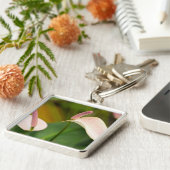 Porte-clés Fleurs d'anthurium rose Kauai Hawaii (Côté)