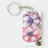 Porte-clés Fleurs d'aquarelle (Devant)