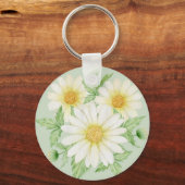 Porte-clés Fleurs d'aquarelle marguerite (Recto)