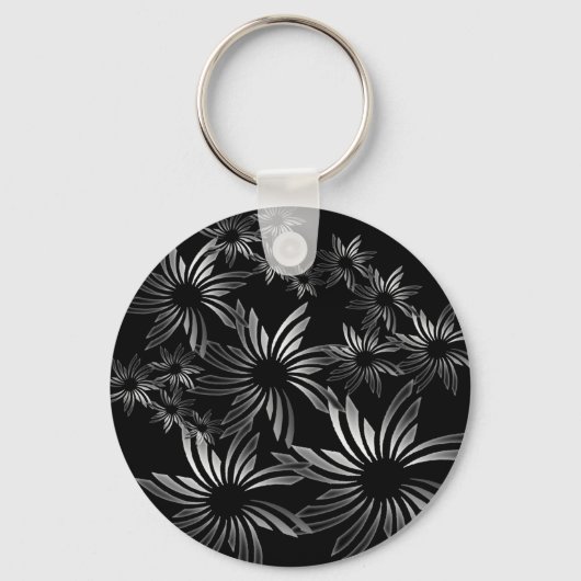 Porte-clés Fleurs d'argent (Recto)