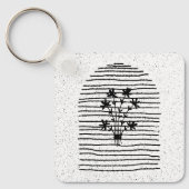 Porte-clés FLEURS D'ART vintage LIGNE (Recto)