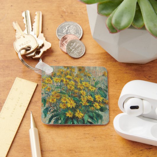 Porte-clés Fleurs d'artichauts de Jérusalem par Claude Monet (Bureau)