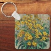 Porte-clés Fleurs d'artichauts de Jérusalem par Claude Monet (Recto)