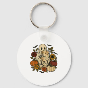 Porte-clés Fleurs d'automne vintages de chien australien fant