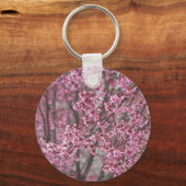 Porte-clés Fleurs de cerisier Sakura rose flottant (Recto)