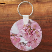 Porte-clés Fleurs de cerisier Sakura rose pâle (Recto)