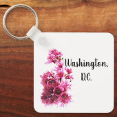 Porte-clés Fleurs de cerisiers à Washington, D.C. (Recto)