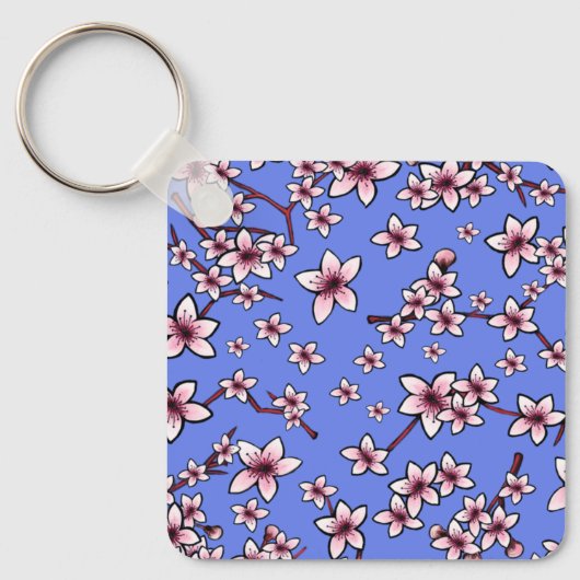 Porte-clés Fleurs de cerisiers KiniArt (Recto)
