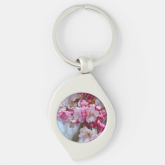 Porte-clés Fleurs de cerisiers roses (Devant)