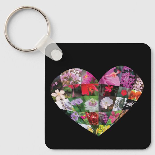 Porte-clés Fleurs_de_coeur (Recto)