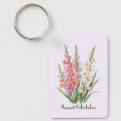 Porte-clés Fleurs de gladiolus d'août  (Recto)