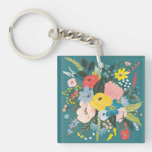 Porte-clés Fleurs de jardin sauvage
