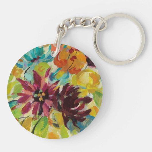 Porte-clés Fleurs de joie d'automne (Dos)