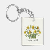 Porte-clés Fleurs de jonquilles de mars (Devant gauche)