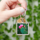 Porte-clés Fleurs de l'Opuntia basilaire (main)