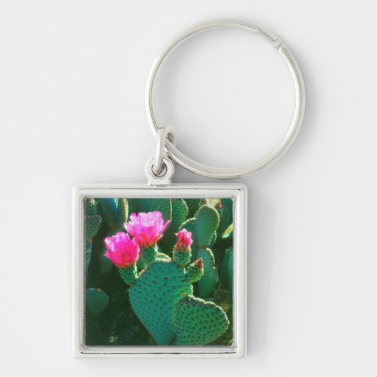 Porte-clés Fleurs de l'Opuntia basilaire (Devant)